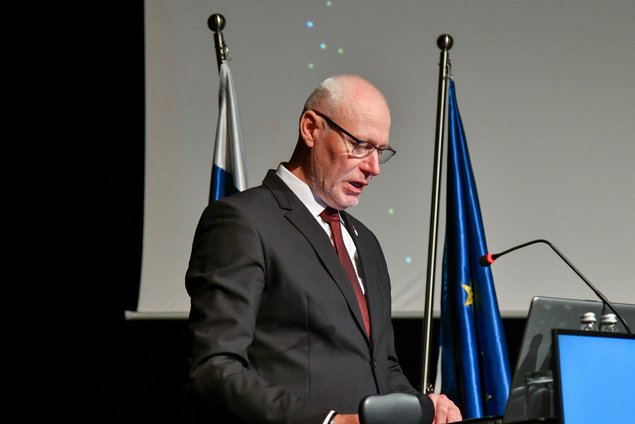 Milan Brglez med govorom