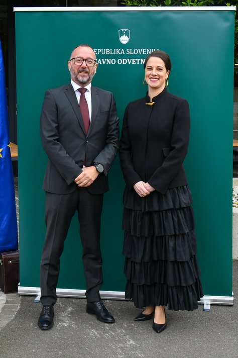 Samo Červek, predsednik Državne revizijske komisije, generalna državna odvetnica dr. Ana Kerševan