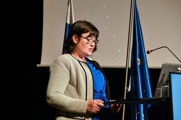 Gordana Pipan med govorom
